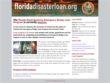 Tablet Screenshot of floridadisasterloan.org